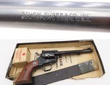 Boxed RUGER SINGLE SIX Convertible Single Action 3-SCREW FRAME Revolver C&R w/Desirable MATCHING .22 Long Rifle Extra Cylinder - 1 of 22