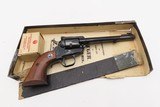 Boxed RUGER SINGLE SIX Convertible Single Action 3-SCREW FRAME Revolver C&R w/Desirable MATCHING .22 Long Rifle Extra Cylinder - 3 of 22