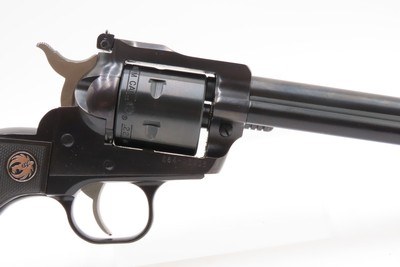 Cased RUGER New Model SINGLE SIX .22 WMRF Single Action Revolver EXCELLENTFACTORY CASED w/MATCHING .22 LR RF Extra Cylinder - Image 6 of 21