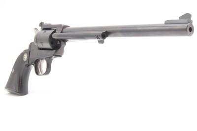 Cased RUGER New Model SINGLE SIX .22 WMRF Single Action Revolver EXCELLENTFACTORY CASED w/MATCHING .22 LR RF Extra Cylinder - Image 20 of 21
