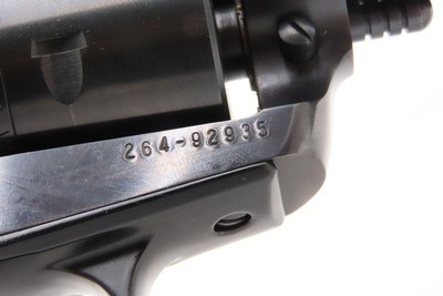 Cased RUGER New Model SINGLE SIX .22 WMRF Single Action Revolver EXCELLENTFACTORY CASED w/MATCHING .22 LR RF Extra Cylinder - Image 8 of 21