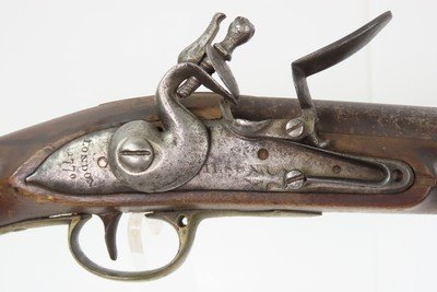 ANTIGUAN Antique RICHARD WILSON of London FLINTLOCK Fusil REVOLUTIONARY WAR 1770 Dated COLONIAL MILITIA Longarm - Image 8 of 25