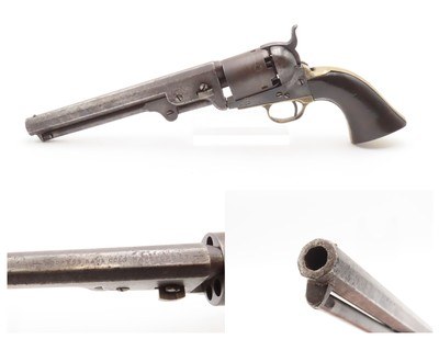 CIVIL WAR|WILD WEST Antique COLT M1851 NAVY Percussion Revolver GUNFIGHTERIllinois Unit Marked - Image 1 of 19