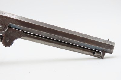 LONDON COLT M1851 NAVY Revolver CASED & FACTORY ENGRAVED Percussion Antique Made in England with English Engraving - Image 10 of 20