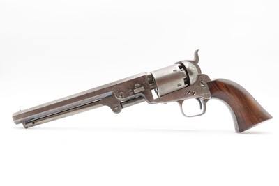 LONDON COLT M1851 NAVY Revolver CASED & FACTORY ENGRAVED Percussion Antique Made in England with English Engraving - Image 11 of 20
