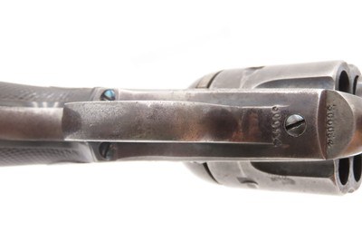 1907 mfr. COLT Bisley SINGLE ACTION ARMY .38-40 WCF C&R Revolver SAA With Hand-Tooled Heiser of Denver Holster - Image 9 of 23