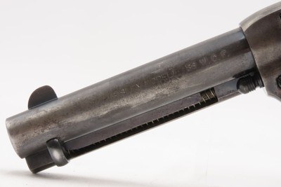 1907 mfr. COLT Bisley SINGLE ACTION ARMY .38-40 WCF C&R Revolver SAA With Hand-Tooled Heiser of Denver Holster - Image 17 of 23