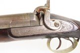 BRITISH Antique W.P. JONES 13 Gauge Double Barrel Perc SHOTGUN Side by Side With GERMAN SILVER STAG THEMED PATCHBOX - 10 of 23