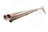 BRITISH Antique W.P. JONES 13 Gauge Double Barrel Perc SHOTGUN Side by Side With GERMAN SILVER STAG THEMED PATCHBOX - 13 of 23