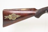 BRITISH Antique W.P. JONES 13 Gauge Double Barrel Perc SHOTGUN Side by Side With GERMAN SILVER STAG THEMED PATCHBOX - 2 of 23
