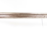 BRITISH Antique W.P. JONES 13 Gauge Double Barrel Perc SHOTGUN Side by Side With GERMAN SILVER STAG THEMED PATCHBOX - 7 of 23