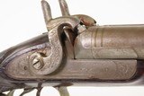 BRITISH Antique W.P. JONES 13 Gauge Double Barrel Perc SHOTGUN Side by Side With GERMAN SILVER STAG THEMED PATCHBOX - 3 of 23