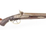 BRITISH Antique W.P. JONES 13 Gauge Double Barrel Perc SHOTGUN Side by Side With GERMAN SILVER STAG THEMED PATCHBOX - 15 of 23
