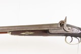 BRITISH Antique W.P. JONES 13 Gauge Double Barrel Perc SHOTGUN Side by Side With GERMAN SILVER STAG THEMED PATCHBOX - 18 of 23