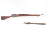 1907 U.S. SPRINGFIELD M1903 .30-06 Bolt Action C&R MILITARY Rifle w/BAYONET INFANTRY “SA/FLAMING BOMB/11-07” Barrel w/SCABBARD - 19 of 24