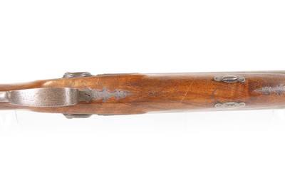 ENGLISH Antique R. HUGHES 14 Bore Double Barrel Percussion SHOTGUN ENGRAVED British SIDE x SIDE with GAME SCENE ENGRAVING - Image 10 of 25