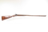 ENGLISH Antique R. HUGHES 14 Bore Double Barrel Percussion SHOTGUN ENGRAVED British SIDE x SIDE with GAME SCENE ENGRAVING - Image 2 of 25
