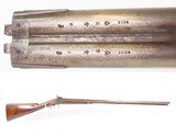 ENGLISH Antique R. HUGHES 14 Bore Double Barrel Percussion SHOTGUN ENGRAVED British SIDE x SIDE with GAME SCENE ENGRAVING - Image 1 of 25