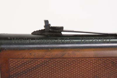 In the Box WINCHESTER M94 WELLS FARGO Commemorative SADDLE RING CARBINE .30 1977 mfr. .30-30 Caliber SADDLE RING LEVER ACTION - Image 8 of 25