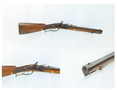 18th Century GERMANIC Antique FLINTLOCK JAEGER Carbine .54 Caliber RAREWith Swamped Octagonal Barrel & Double Set Triggers - Image 1 of 18