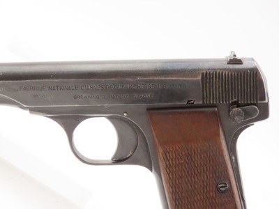 GERMAN OCCUPATION Belgian Herstal M1922 Third Reich “BRING BACK” Pistol C&R HOLSTER with “EAGLE/140” & “EAGLE/SWASTIKA” Proofs - Image 6 of 25