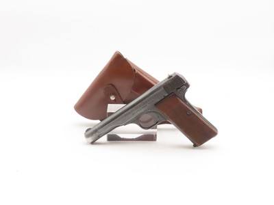 GERMAN OCCUPATION Belgian Herstal M1922 Third Reich “BRING BACK” Pistol C&R HOLSTER with “EAGLE/140” & “EAGLE/SWASTIKA” Proofs - Image 3 of 25