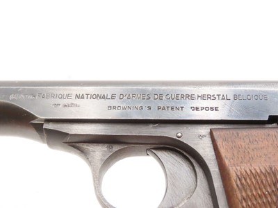 GERMAN OCCUPATION Belgian Herstal M1922 Third Reich “BRING BACK” Pistol C&R HOLSTER with “EAGLE/140” & “EAGLE/SWASTIKA” Proofs - Image 8 of 25