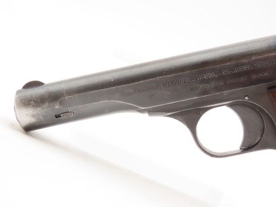 GERMAN OCCUPATION Belgian Herstal M1922 Third Reich “BRING BACK” Pistol C&R HOLSTER with “EAGLE/140” & “EAGLE/SWASTIKA” Proofs - Image 7 of 25