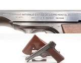 GERMAN OCCUPATION Belgian Herstal M1922 Third Reich “BRING BACK” Pistol C&R HOLSTER with “EAGLE/140” & “EAGLE/SWASTIKA” Proofs