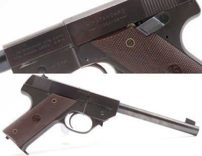 1950 mfr. HIGH STANDARD “Model G-B” .22 LR RF Semi-Auto TARGET Pistol C&RPLINKER with Reputation for RELIABILITY & ACCURACY - Image 1 of 18
