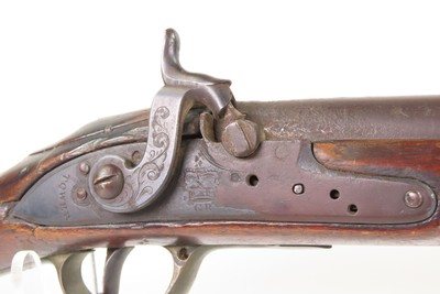 “TOWER & CROWN/GR” Antique BROWN BESS Pattern PERCUSSION CONVERSION MusketNapoleonic Wars Musket/Possible CONFEDERATE IMPORT - Image 7 of 25