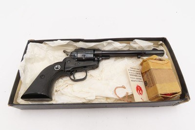 c1963 FACTORY Boxed RUGER SINGLE SIX Convertible 3-SCREW FRAME Revolver C&R With Desirable .22 MAGNUM & S, L, LR Cylinders - Image 3 of 22