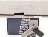 Factory Boxed SMITH & WESSON M3913 9x19mm Luger Pistol c1990s COMPACT Stainless 3-1/2” CONCEAL & CARRY Handgun - Image 1 of 21