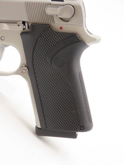 Factory Boxed SMITH & WESSON M3913 9x19mm Luger Pistol c1990s COMPACT Stainless 3-1/2” CONCEAL & CARRY Handgun - Image 4 of 21