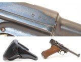 WWII MAUSER s/42 Code 1936 Date GERMAN Luger P.08 Pistol 9mm C&R w/HOLSTERTHIRD REICH Sidearm with Rig & 2 Magazines - Image 1 of 19