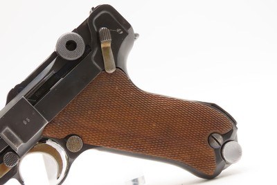 WWII MAUSER s/42 Code 1936 Date GERMAN Luger P.08 Pistol 9mm C&R w/HOLSTERTHIRD REICH Sidearm with Rig & 2 Magazines - Image 6 of 19