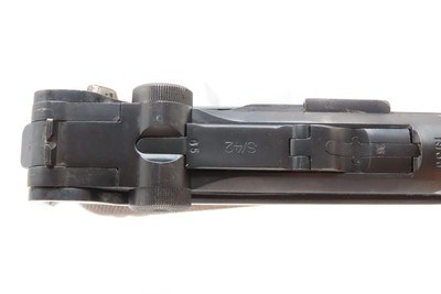 WWII MAUSER s/42 Code 1936 Date GERMAN Luger P.08 Pistol 9mm C&R w/HOLSTERTHIRD REICH Sidearm with Rig & 2 Magazines - Image 3 of 19