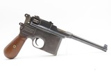 Pre-WWI German MAUSER C96 Broomhandle Pistol 7.63mm C&R w/HOLSTER STOCK RIG Type Used by WINSTON CHURCHILL in the BOER WARS - Image 4 of 18
