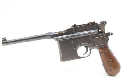 Pre-WWI German MAUSER C96 Broomhandle Pistol 7.63mm C&R w/HOLSTER STOCK RIG Type Used by WINSTON CHURCHILL in the BOER WARS - Image 14 of 18