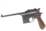 Pre-WWI German MAUSER C96 Broomhandle Pistol 7.63mm C&R w/HOLSTER STOCK RIG Type Used by WINSTON CHURCHILL in the BOER WARS - Image 14 of 18