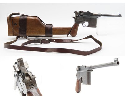 Pre-WWI German MAUSER C96 Broomhandle Pistol 7.63mm C&R w/HOLSTER STOCK RIG Type Used by WINSTON CHURCHILL in the BOER WARS - Image 1 of 18