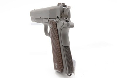 DESIREABLE “Begley” Inspected WWII U.S. COLT M1911A1 C&R w/U.S. RIA HOLSTER World War 2 JOHN S. BEGLEY “JSB” Marked Govt Model - Image 17 of 21