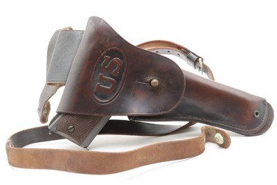 DESIREABLE “Begley” Inspected WWII U.S. COLT M1911A1 C&R w/U.S. RIA HOLSTER World War 2 JOHN S. BEGLEY “JSB” Marked Govt Model - Image 21 of 21