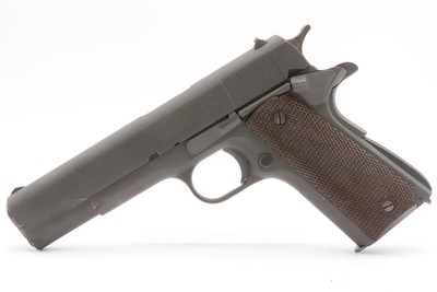 DESIREABLE “Begley” Inspected WWII U.S. COLT M1911A1 C&R w/U.S. RIA HOLSTER World War 2 JOHN S. BEGLEY “JSB” Marked Govt Model - Image 19 of 21