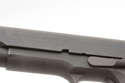 DESIREABLE “Begley” Inspected WWII U.S. COLT M1911A1 C&R w/U.S. RIA HOLSTER World War 2 JOHN S. BEGLEY “JSB” Marked Govt Model - Image 3 of 21