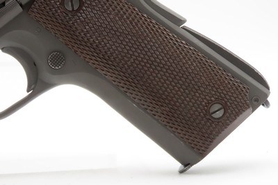DESIREABLE “Begley” Inspected WWII U.S. COLT M1911A1 C&R w/U.S. RIA HOLSTER World War 2 JOHN S. BEGLEY “JSB” Marked Govt Model - Image 13 of 21