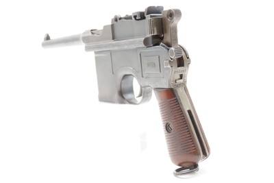 WEIMAR Era MAUSER M1896 BOLO 7.63x25mm BROOMHANDLE Pistol C&R HOLSTER STOCK Handgun Made Famous by the BOLSHEVIKS - Image 20 of 20