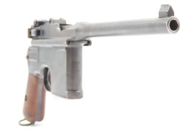 WEIMAR Era MAUSER M1896 BOLO 7.63x25mm BROOMHANDLE Pistol C&R HOLSTER STOCK Handgun Made Famous by the BOLSHEVIKS - Image 19 of 20