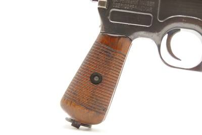 WEIMAR Era MAUSER M1896 BOLO 7.63x25mm BROOMHANDLE Pistol C&R HOLSTER STOCK Handgun Made Famous by the BOLSHEVIKS - Image 6 of 20