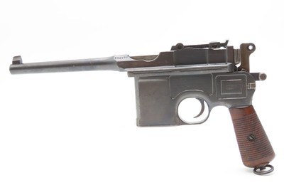 WEIMAR Era MAUSER M1896 BOLO 7.63x25mm BROOMHANDLE Pistol C&R HOLSTER STOCK Handgun Made Famous by the BOLSHEVIKS - Image 15 of 20